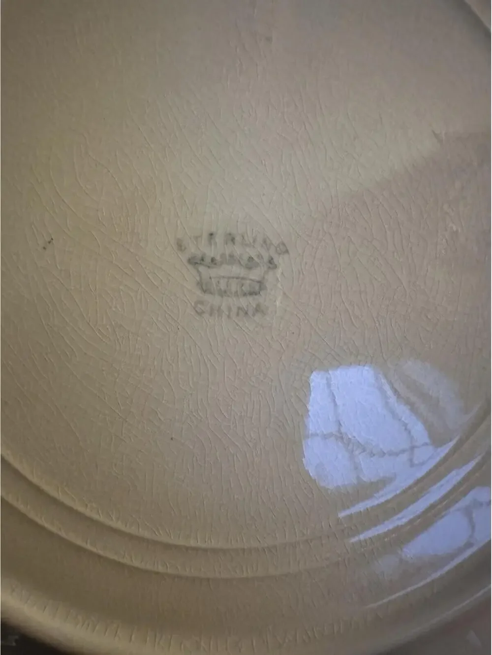 Vintage Tiffany & Co. Octagonal Plate with Romantic Black & White Scene